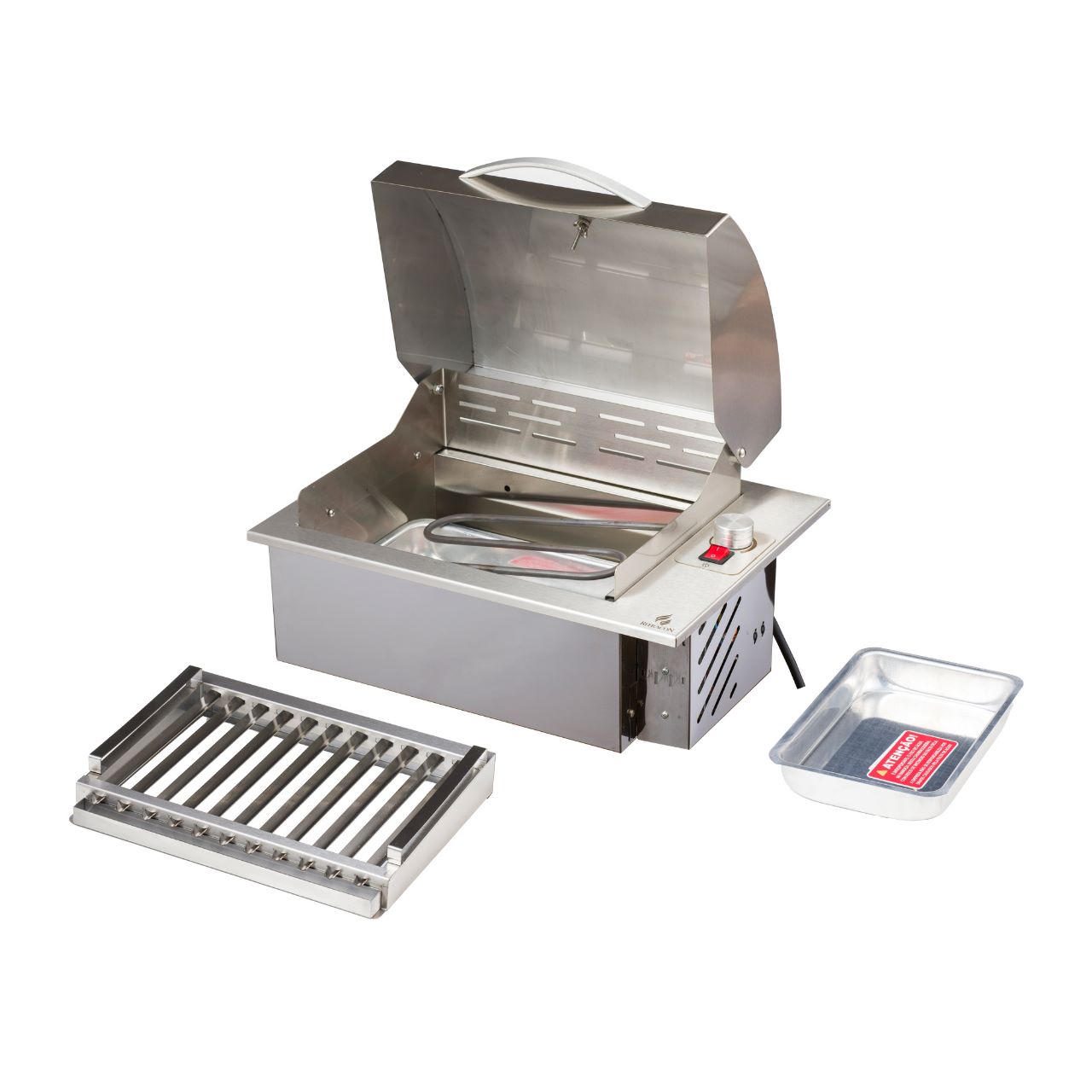CHURRASQUEIRA ELÉTRICA INOX 304 COM TAPA - Imagem 3